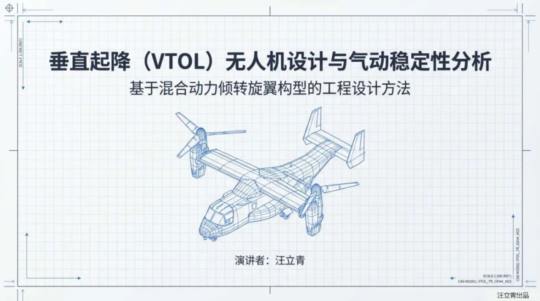 垂直起降(VTOL)无人机设计与气动稳定性分析